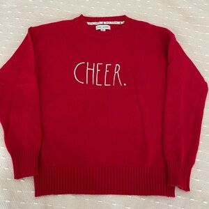 Rae Dunn Red Crewneck Women’s  Holiday Cheer Sweater S